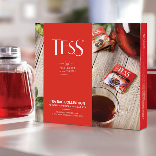 Изображение товара Чай пакетированный Tess Tea bag collection 12 видов (60пак)