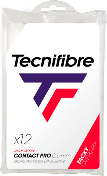 Изображение товара Грип для большого тенниса Tecnifibre Procontact / 52ATPCON12 (12шт, белый)