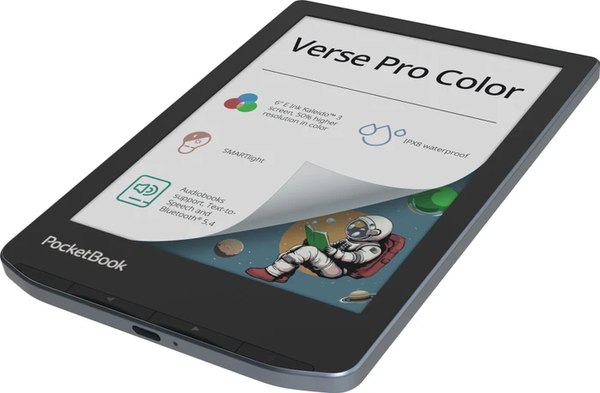 Изображение товара Электронная книга PocketBook A4 634K3 Verse Pro / PB634K3-1-CIS (Stormy Sea)