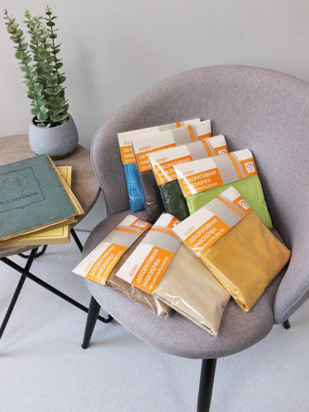 Изображение товара Наволочка декоративная MATEX Velours / 56-539 (серый)