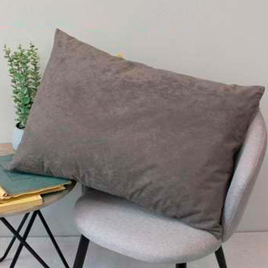 Изображение товара Наволочка декоративная MATEX Velours / 56-539 (серый)