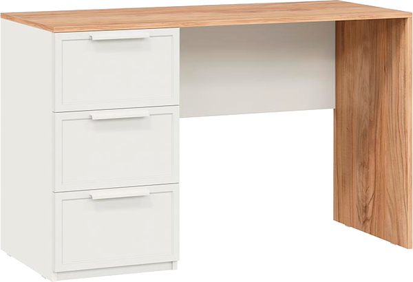 Изображение товара Письменный стол ТриЯ Стелла тип 1 (белый холст/белый жемчуг/яблоня беллуно)