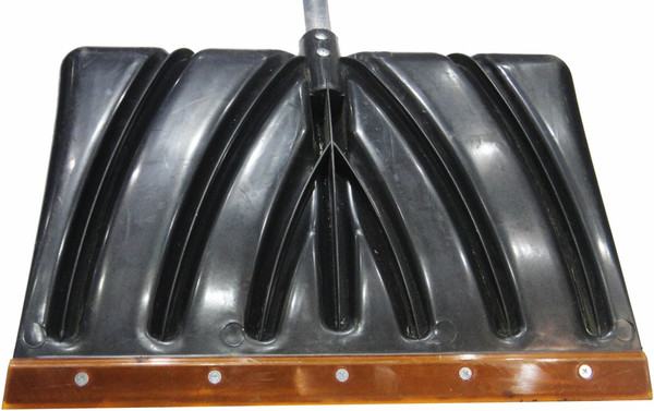 Изображение товара Лопата для уборки снега No Brand Морозко 460x335 Поликарбонатная планка с черенком (черный)