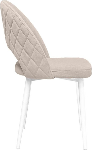 Изображение товара Стул ТриЯ Амели конус Т2 (белый муар/велюр бежевый)