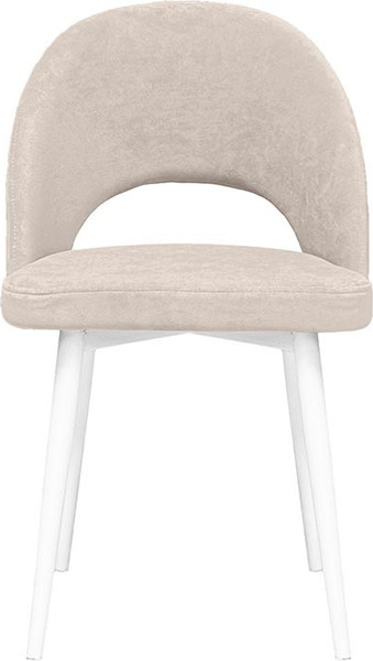 Изображение товара Стул ТриЯ Амели конус Т2 (белый муар/велюр бежевый)