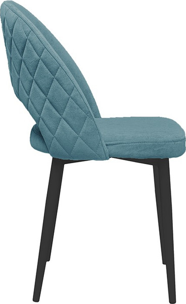 Изображение товара Стул ТриЯ Амели конус Т2 (черный муар/велюр бирюзовый)