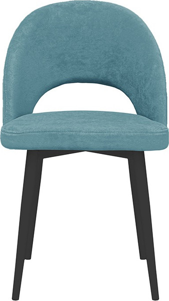Изображение товара Стул ТриЯ Амели конус Т2 (черный муар/велюр бирюзовый)