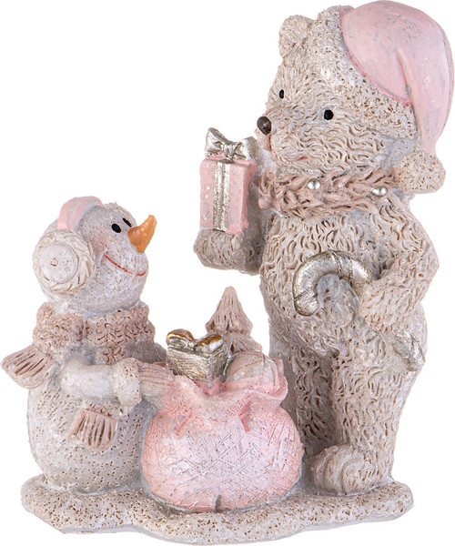 Изображение товара Статуэтка Lefard Мишка и снеговик 162-1277