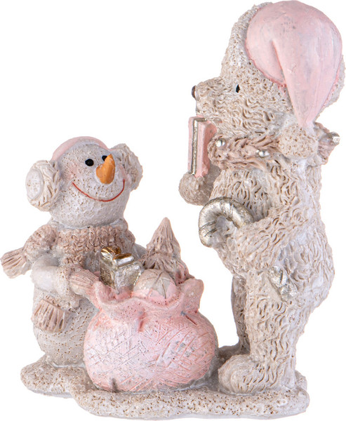 Изображение товара Статуэтка Lefard Мишка и снеговик 162-1277