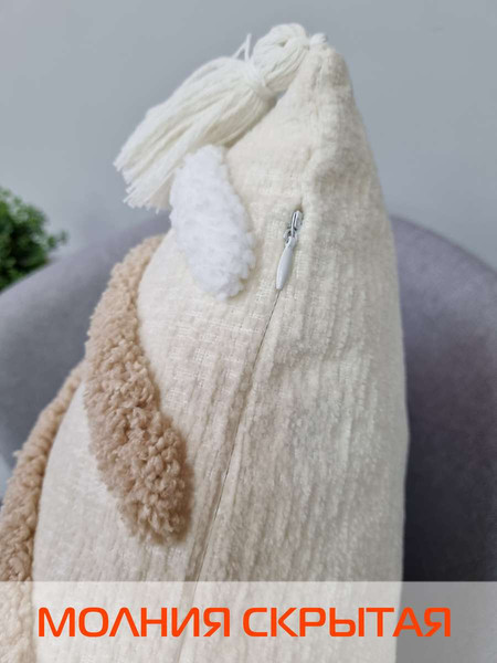 Изображение товара Наволочка декоративная MATEX Tufted / ALEX-030 (бежевый/светло-коричневый)