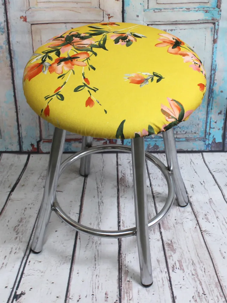 Изображение товара Подушка на стул MATEX Concept. Line. Цветы На Желтом / 51-916 (желтый/розовый/зеленый)