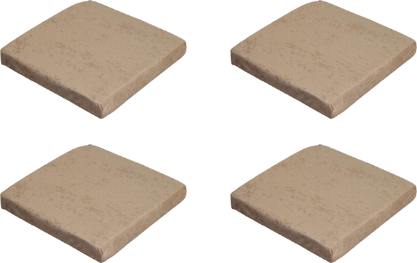 Изображение товара Комплект подушек на стул MATEX Velours Cuadro / 46-608 (кофейный)