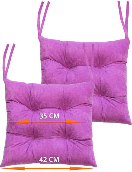Изображение товара Комплект подушек на стул MATEX Velours / 47-476 (светло-фиолетовый, 2шт)