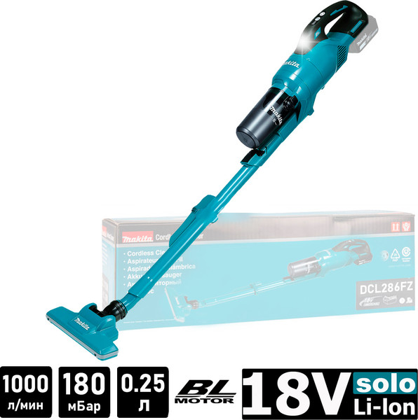 Изображение товара Профессиональный пылесос Makita DCL286FZ (без АКБ)