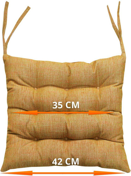 Изображение товара Подушка на стул MATEX Oxo / 53-149 (оранжевый/зеленый)