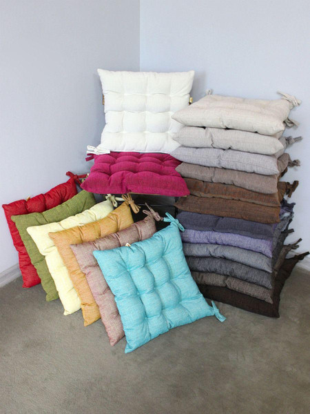 Изображение товара Подушка на стул MATEX Oxo / 53-149 (оранжевый/зеленый)