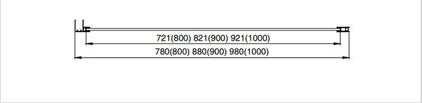 Изображение товара Душевая стенка Aquatek 90x200 / AQ ARI WA 09020CH (хром/прозрачное стекло)