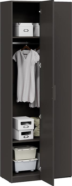 Изображение товара Шкаф ТриЯ Стелла угловой исп.2 (серый вулкан/фон серый)