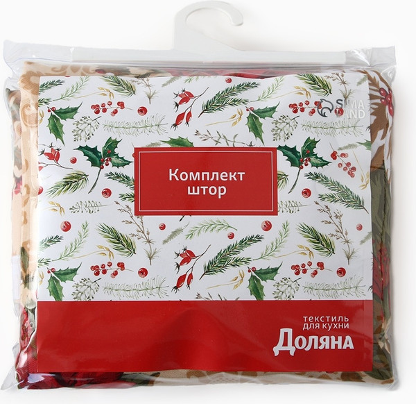 Изображение товара Комплект штор Доляна Новогодние украшения / 10643141