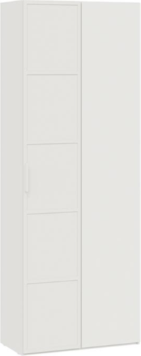 Изображение товара Шкаф ТриЯ Стелла угловой исп.2 (белый холст/белый жемчуг)