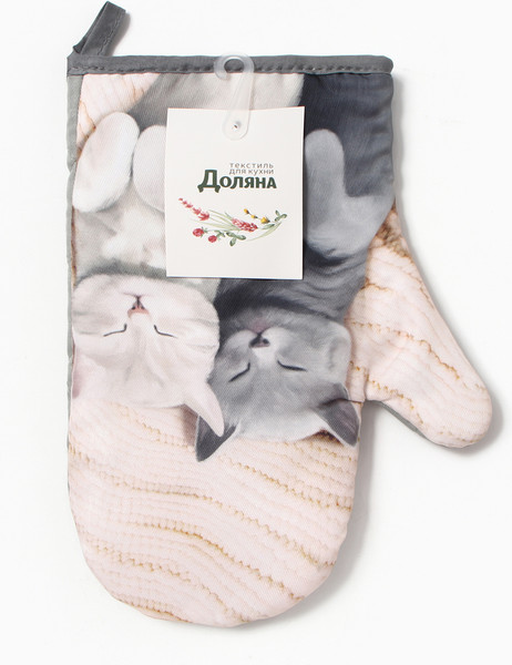 Изображение товара Рукавица-прихватка Доляна Котики / 10425128