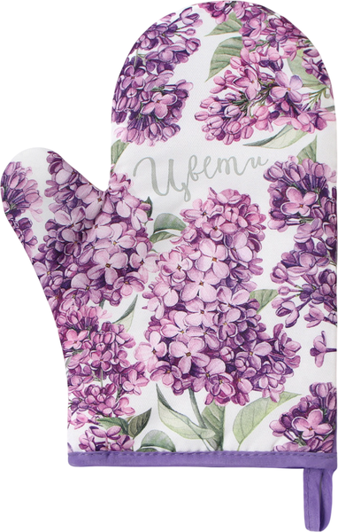 Изображение товара Рукавица-прихватка Доляна Сирень / 10425145