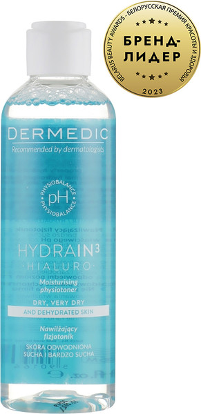 Изображение товара Набор косметики для лица Dermedic Hydrain3 Hialuro Тоник для лица 200мл + Гель для умывания 200мл