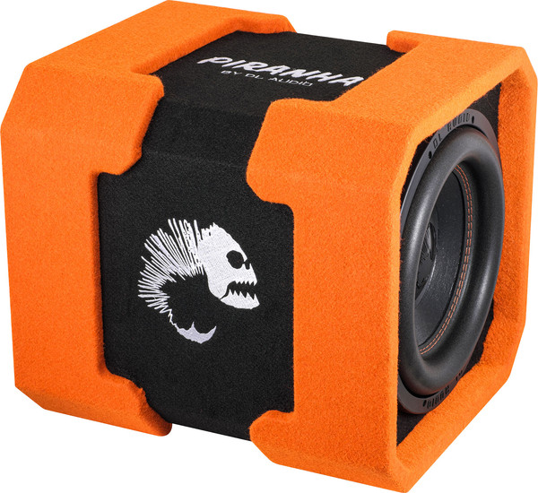 Изображение товара Корпусной активный сабвуфер DL Audio Piranha 12A V.2 Twin (оранжевый)