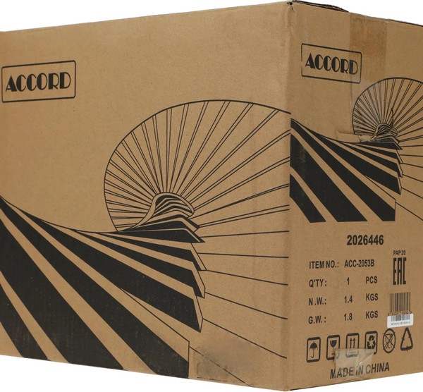 Изображение товара Корпус для компьютера Accord Entry ACC-2053B (черный, без БП)