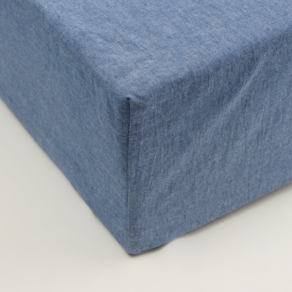 Изображение товара Простыня Sima-Land Home Деним 140x200 на резинке / 10245428 (синий)