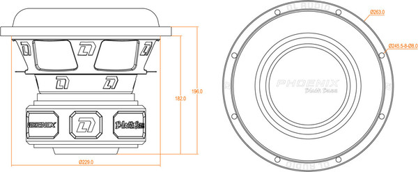 Изображение товара Головка сабвуфера DL Audio Phoenix Black Bass 10