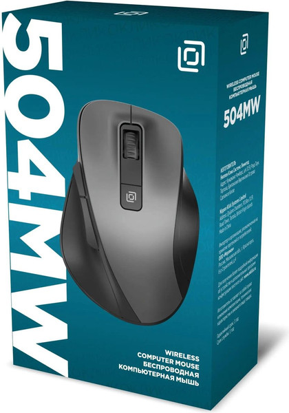 Изображение товара Мышь Оклик 504MW (черный/серый)