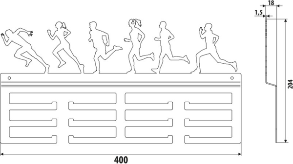 Изображение товара Вешалка для одежды GAMET Bieganie WS80-L2