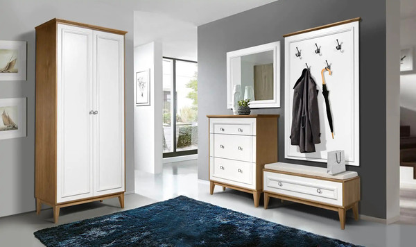 Изображение товара Тумба в прихожую Гомельдрев Торино ГМ 1499 (белый/натуральный дуб)