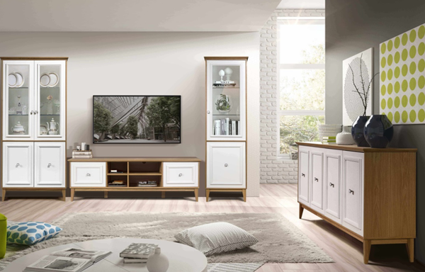 Изображение товара Шкаф Гомельдрев Торино ГМ 4191 (белый/натуральный дуб)