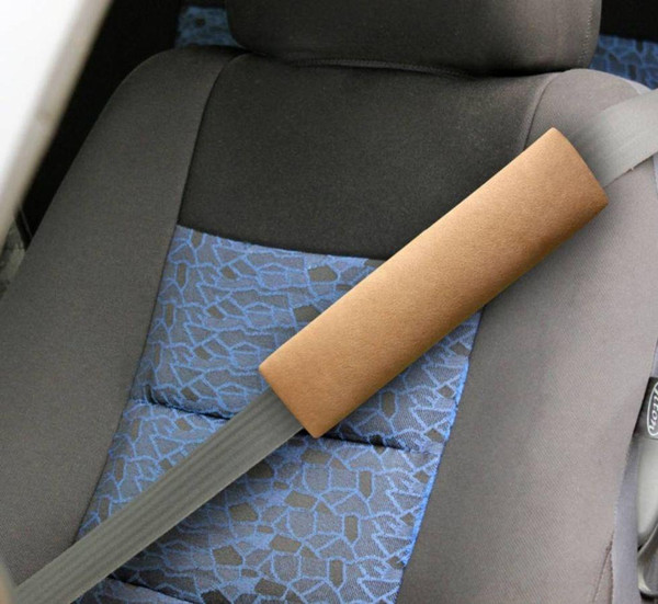 Изображение товара Комплект накладок на ремень безопасности MATEX Alicante / 46-868 (кофейный, 2шт)