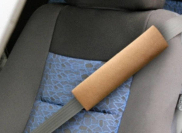 Изображение товара Комплект накладок на ремень безопасности MATEX Alicante / 46-868 (кофейный, 2шт)