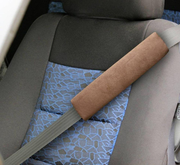 Изображение товара Комплект накладок на ремень безопасности MATEX Alicante / 46-912 (коричневый, 2шт)