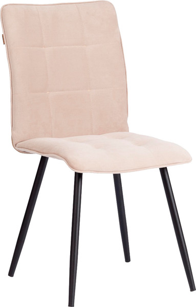 Изображение товара Стул Tetchair Bari ткань/велюр (молочный/черный)