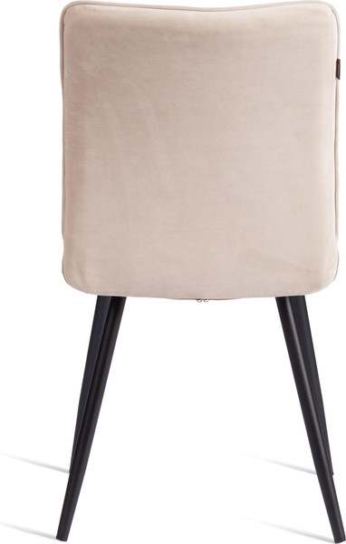 Изображение товара Стул Tetchair Bari ткань/велюр (молочный/черный)