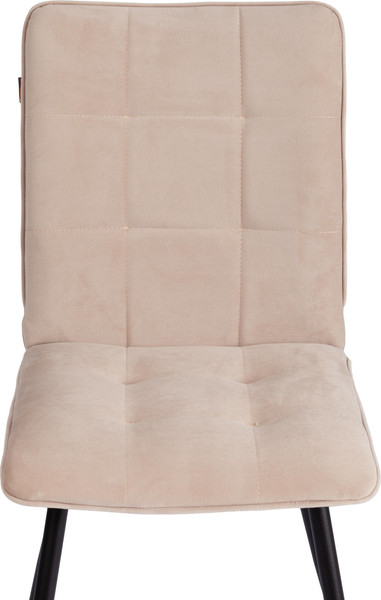 Изображение товара Стул Tetchair Bari ткань/велюр (молочный/черный)