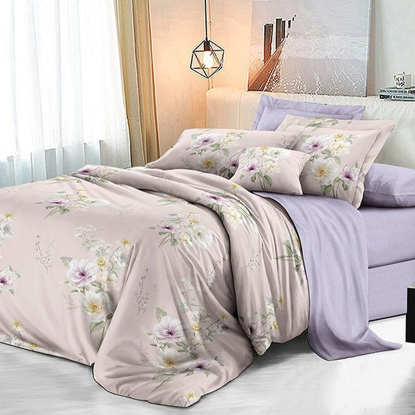 Изображение товара Комплект постельного белья Alleri Перкаль Elite 2сп с европростыней / Пер-136