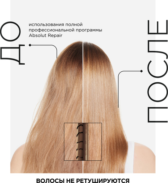 Изображение товара Набор косметики для волос L'Oreal Professionnel Absolut Repair Для поврежденных волос (500мл+200мл)