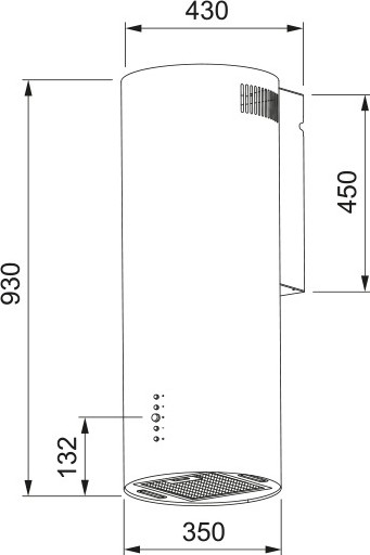 Изображение товара Вытяжка коробчатая Franke Axis 35 BK (335.0706.918)