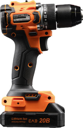 Изображение товара Аккумуляторная дрель-шуруповерт Вихрь ДА-20Л-2К/БП (72/14/67)