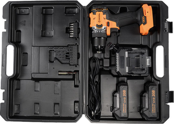 Изображение товара Аккумуляторная дрель-шуруповерт Вихрь ДА-20Л-2К/БП (72/14/67)