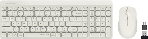 Изображение товара Комплект клавиатура и мышь A4Tech Fstyler FG2300 Air (бежевый)