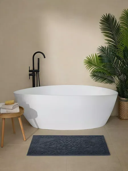 Изображение товара Набор ковриков для ванной и туалета Arya Rejoon 60x50, 60x100 (антрацитовый)