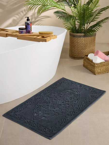 Изображение товара Набор ковриков для ванной и туалета Arya Rejoon 60x50, 60x100 (антрацитовый)