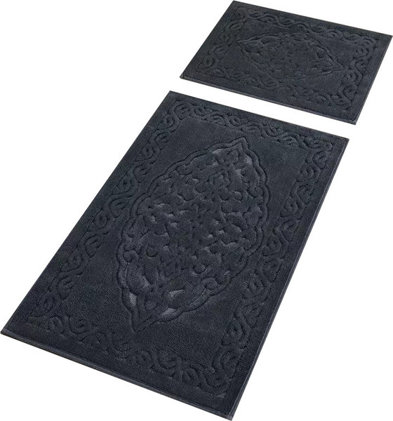 Изображение товара Набор ковриков для ванной и туалета Arya Rejoon 60x50, 60x100 (антрацитовый)